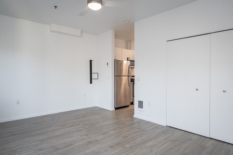 The Lenox | Living Room Area that Connects to Kitchen