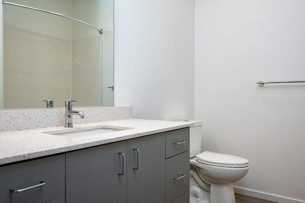 The Lenox | Bathroom Sink with Dark Grey Cabinets