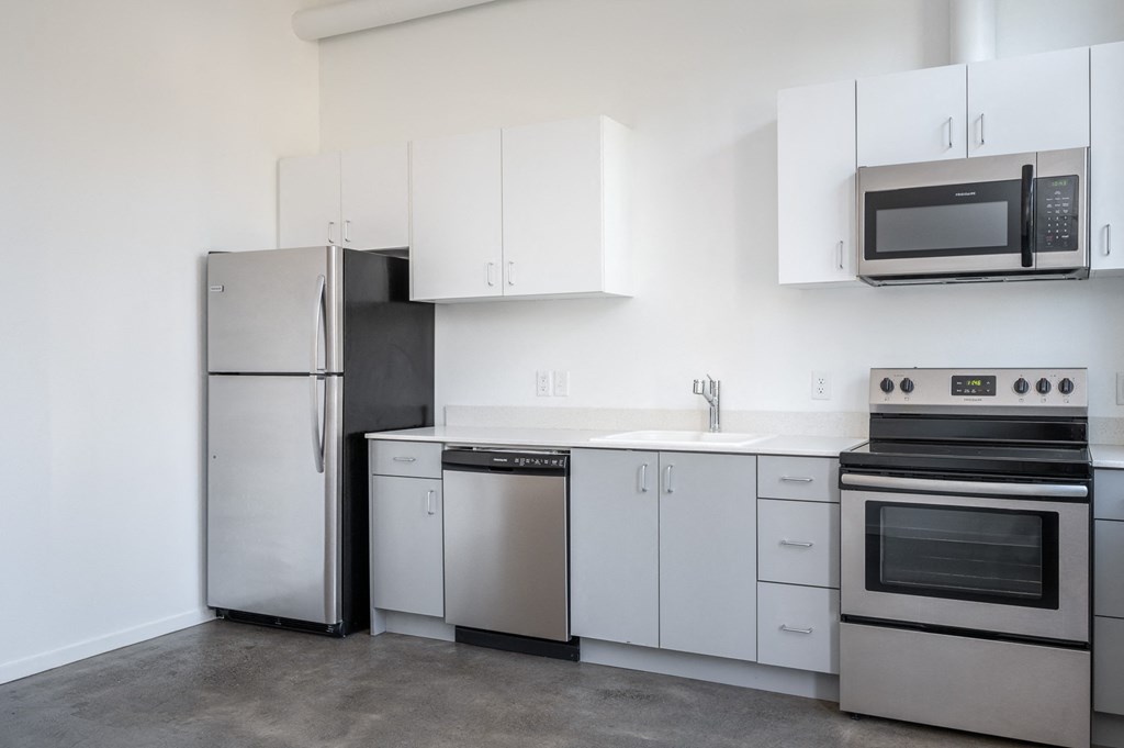 The Lenox | Kitchen with Stainless Steal Appliances