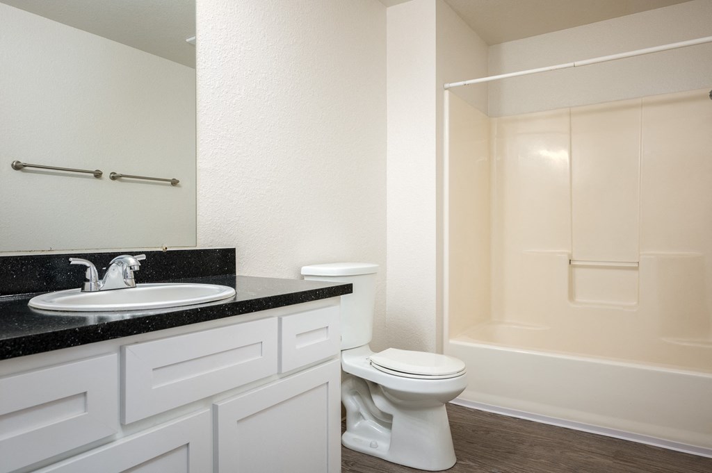 the preserve at ballantyne commons apartments bathroom with sink toilet and shower