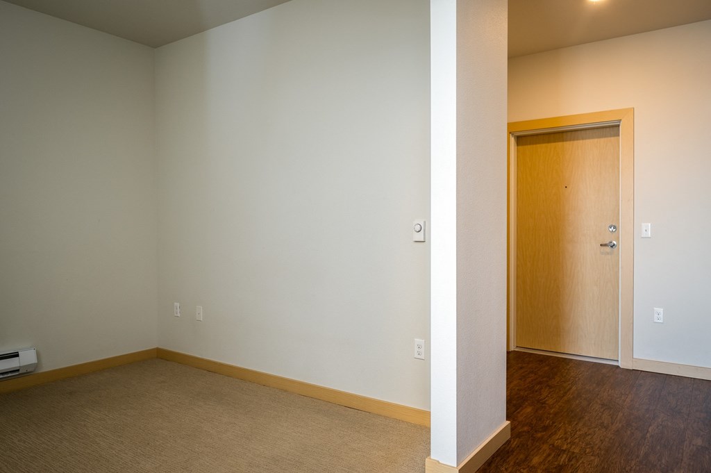 The Waterline Studio Bedroom Space Everett, WA