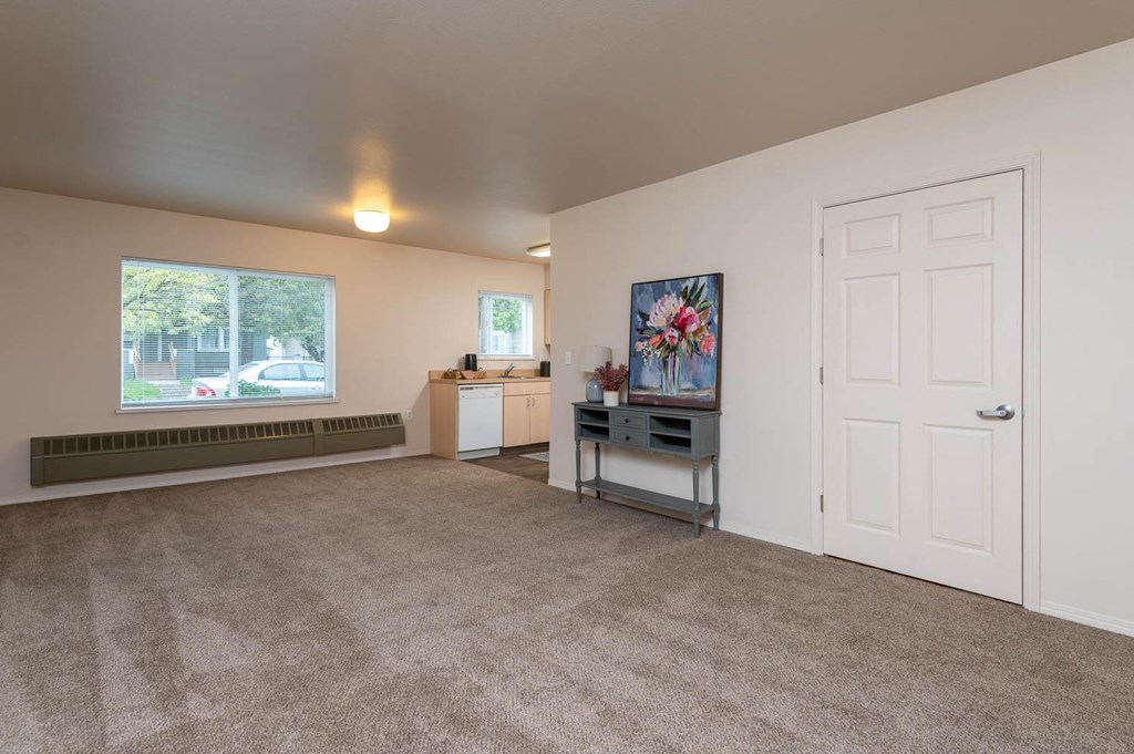 The Montavilla | Maple 2x1 Flat Spacious Living Room, Dining Room and Kitchen