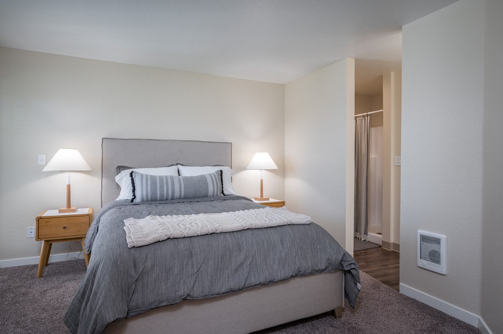 Sundial | Three Bedroom Primary Bedroom with Wall to Wall Carpeting