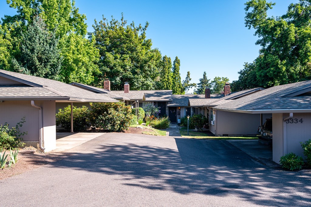 A sunny day at the residential area with houses numbered 834.