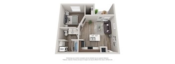 One Bedroom Floor Plan