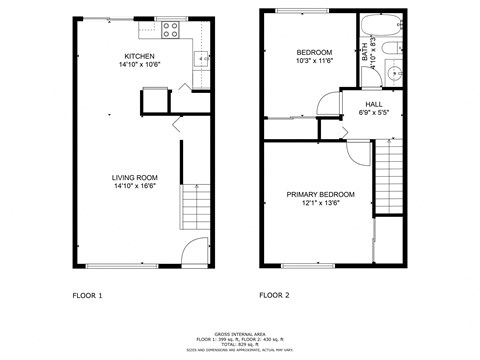 a floor plan for a small house