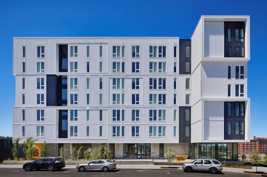 the building where the apartment is located