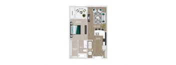 1 bed 1 bath G at Crabtree Lakeside Apartments, North Carolina, 27612