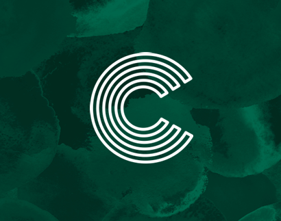 A logo with the letter at Crabtree Lakeside Apartments, Raleigh, North Carolina