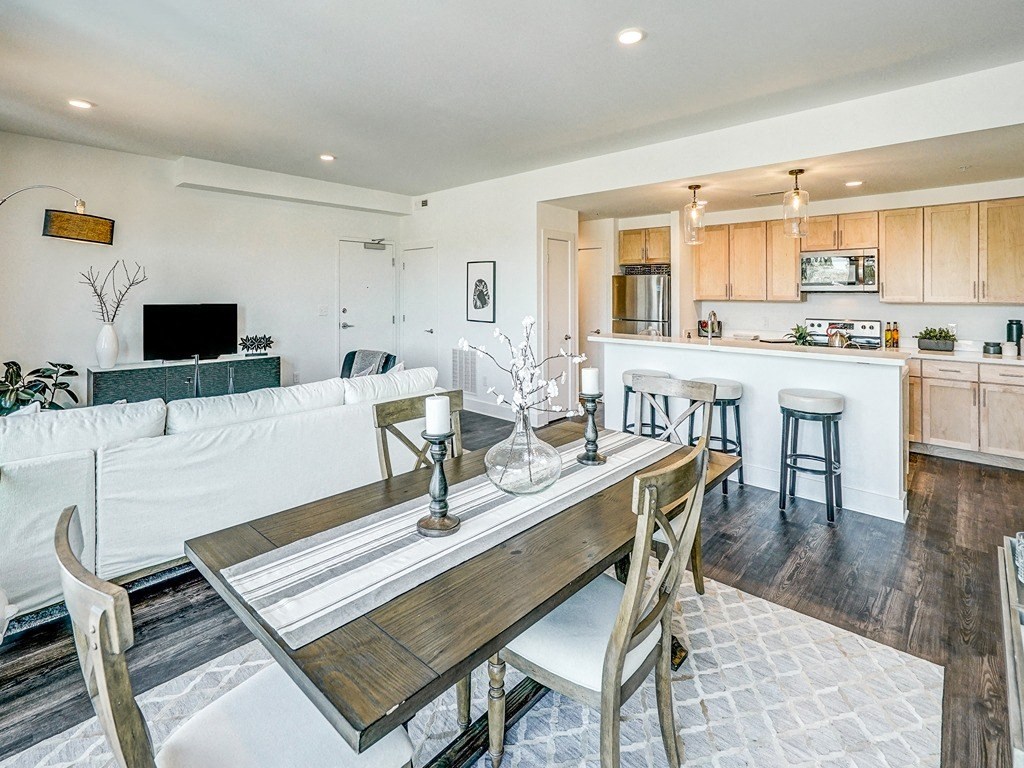 the inside of a room with a bunch of chairs