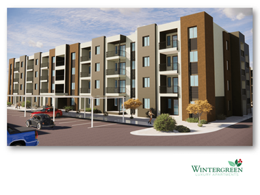 a rendering of wintergreen luxury apartments
