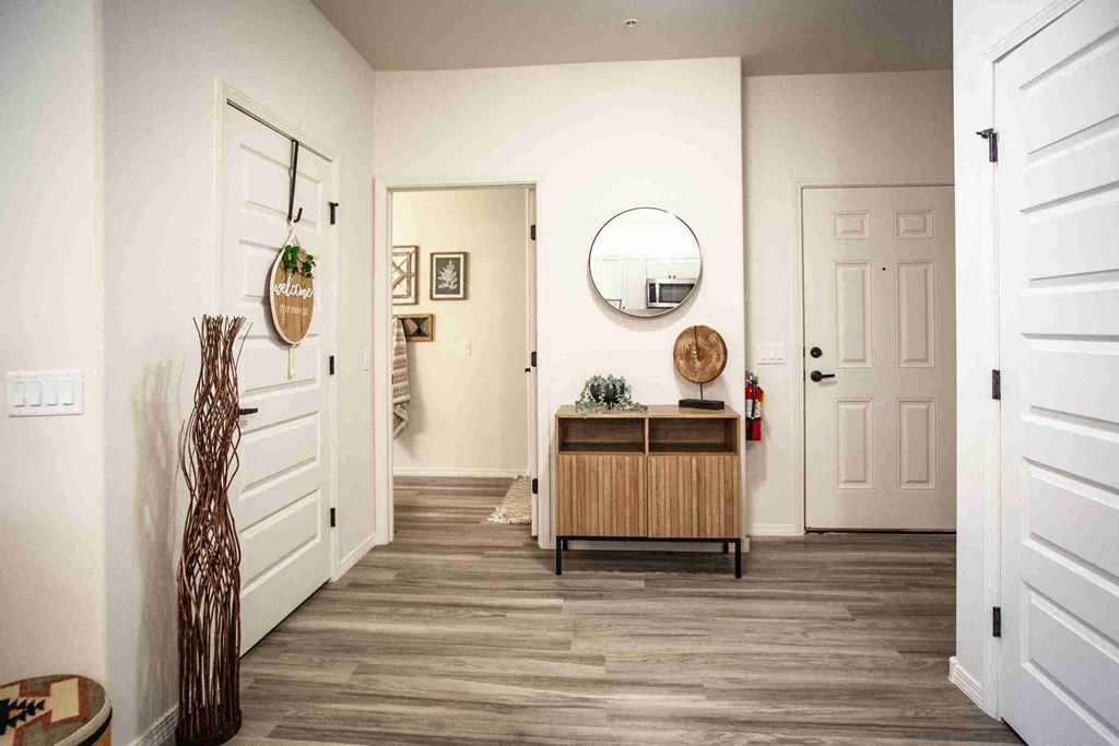 Entrance in the 1 bedroom