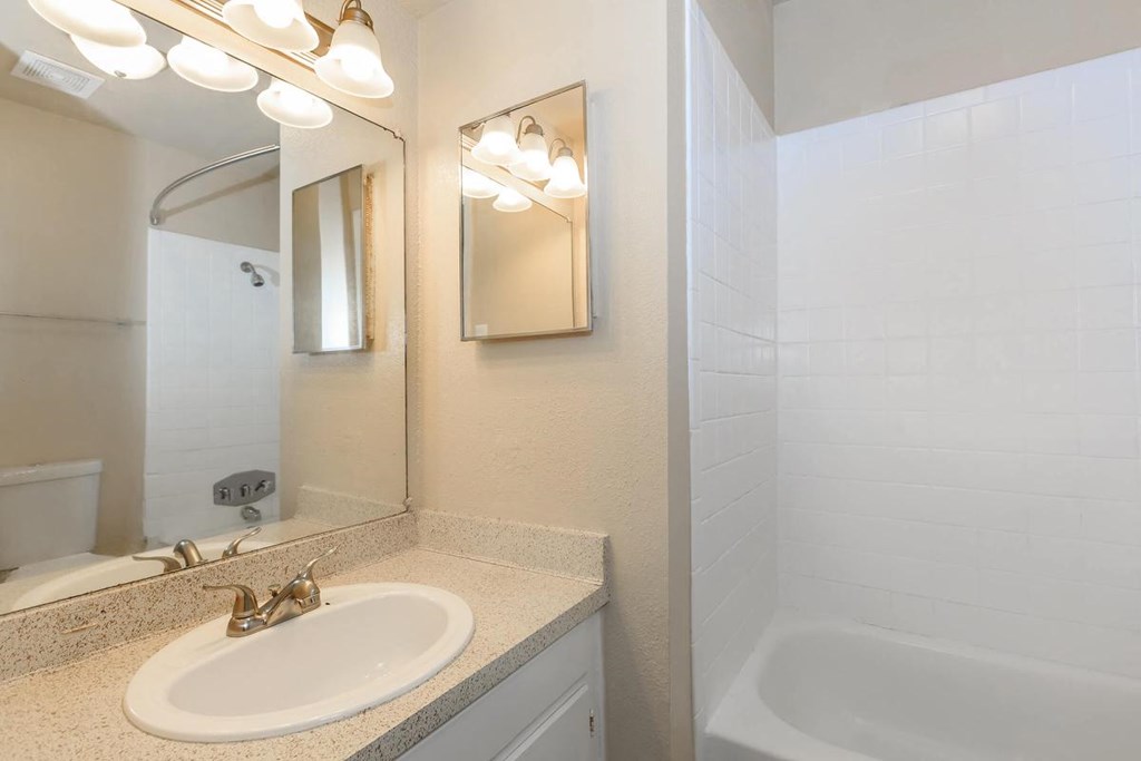 Luxurious Bathroom at Boston Woods Apartments, Texas