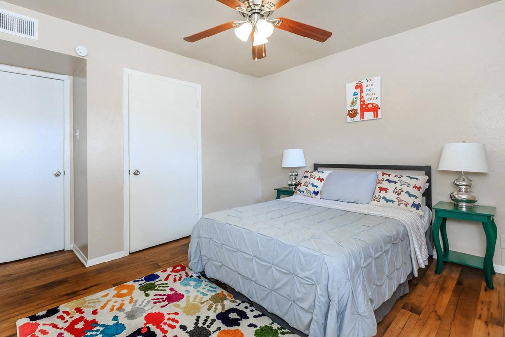 Bedroom With Closet at Boston Woods Apartments, San Antonio TX
