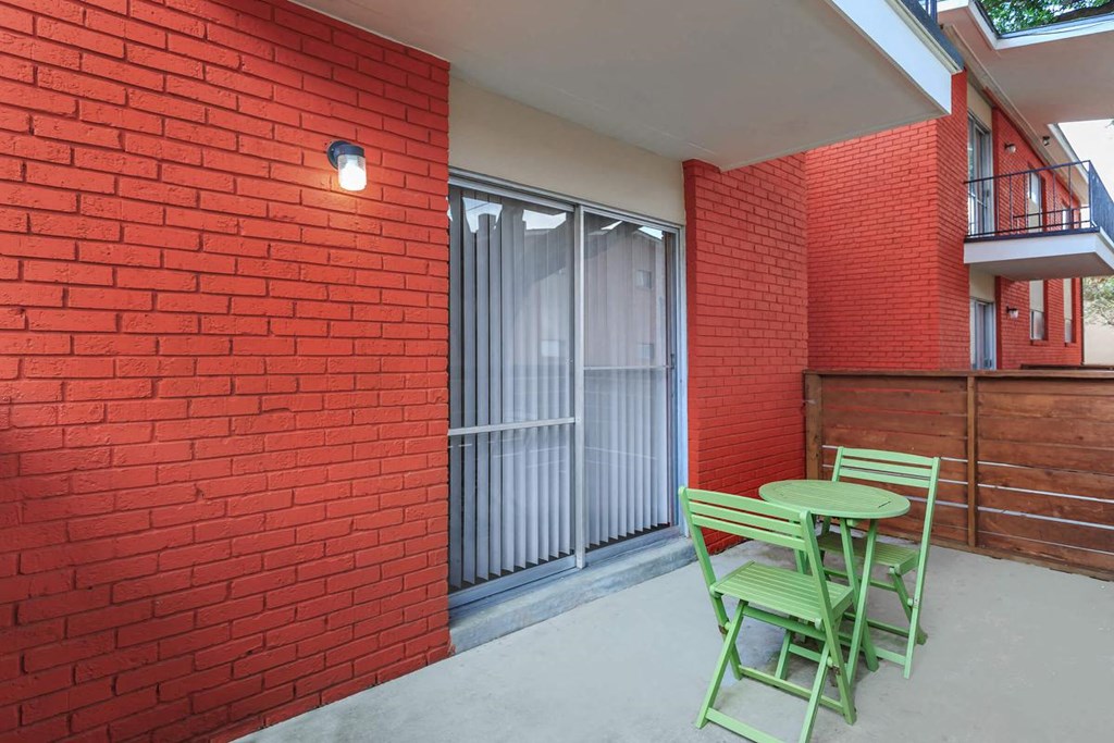 Backyard at Boston Woods Apartments, San Antonio. Texas