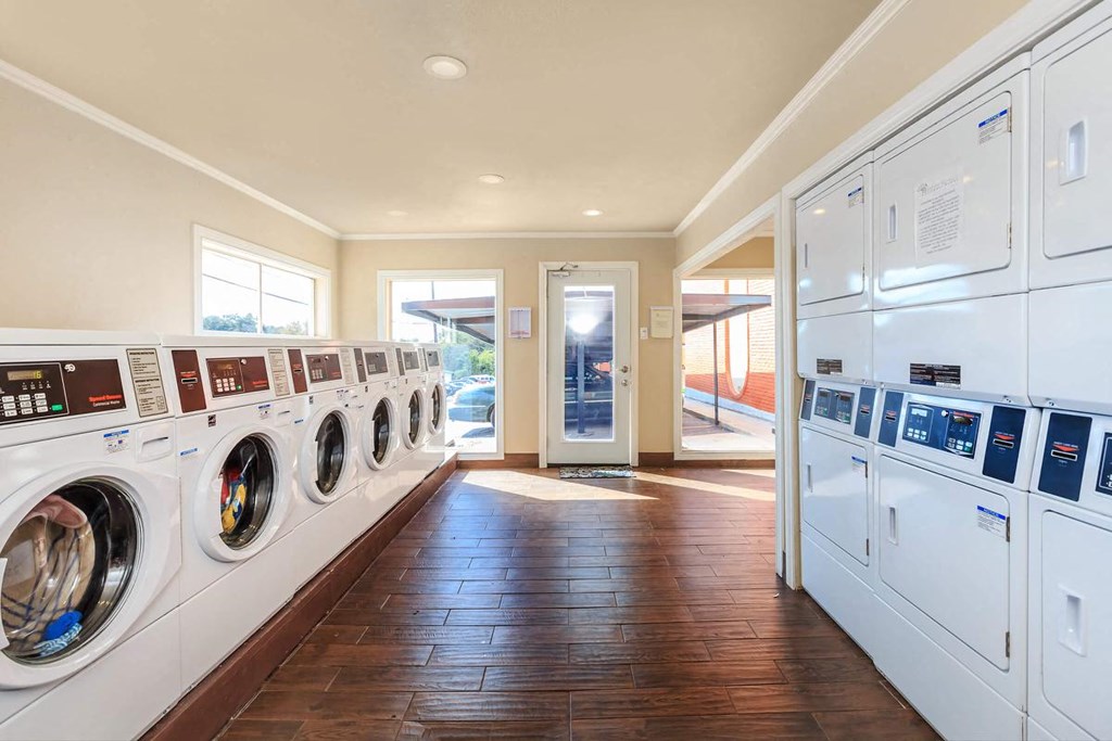 Laundry Room at Boston Woods Apartments, Texas