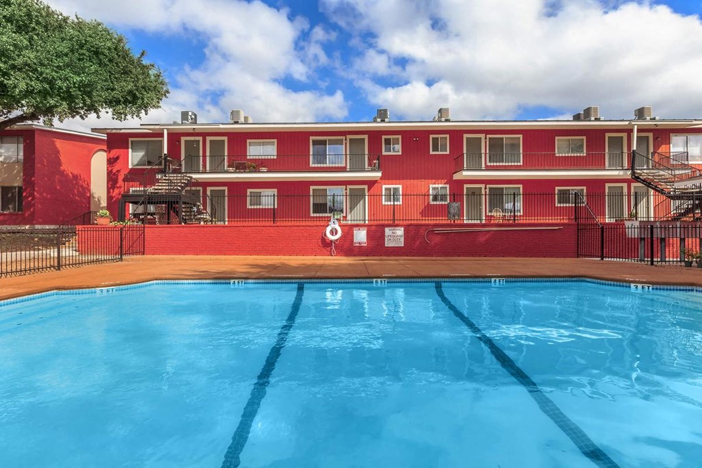 Crystal Clear Swimming Pool at Boston Woods Apartments, San Antonio Texas