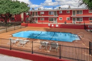 Secured Pool at Boston Woods Apartments, Texas