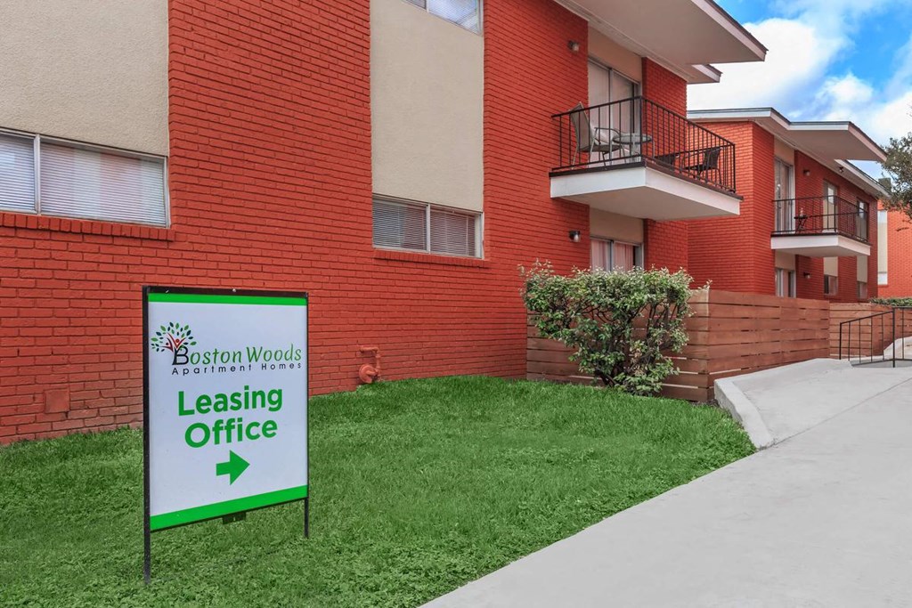 Leasing Office Exterior at Boston Woods Apartments, San Antonio TX,78201