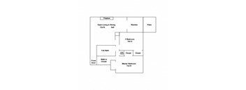 2 Bedroom 1 Bath (2gS)