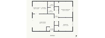 A black and white image of a house floor plan.