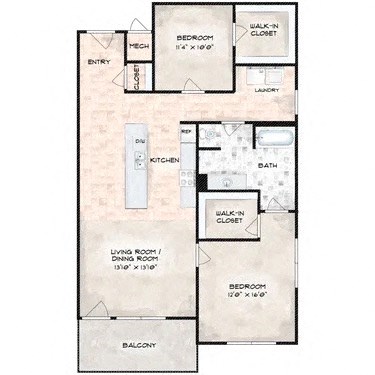 the first floor plan of a studio apartment