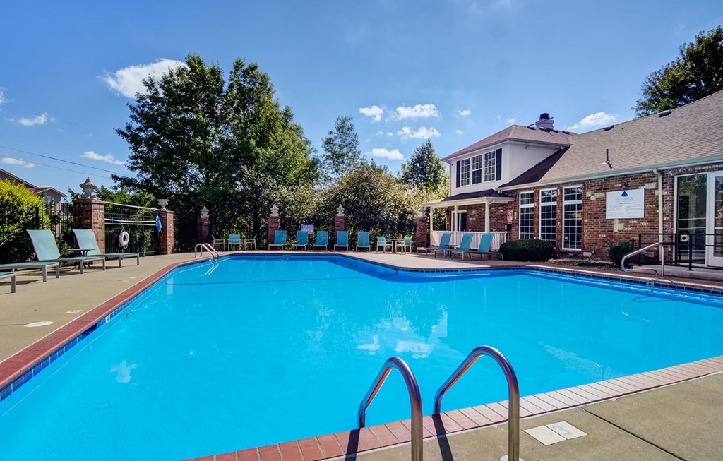 the swimming pool at our apartments