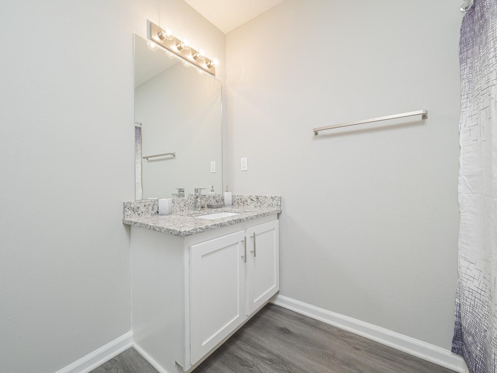 Renovated modern bathrooms