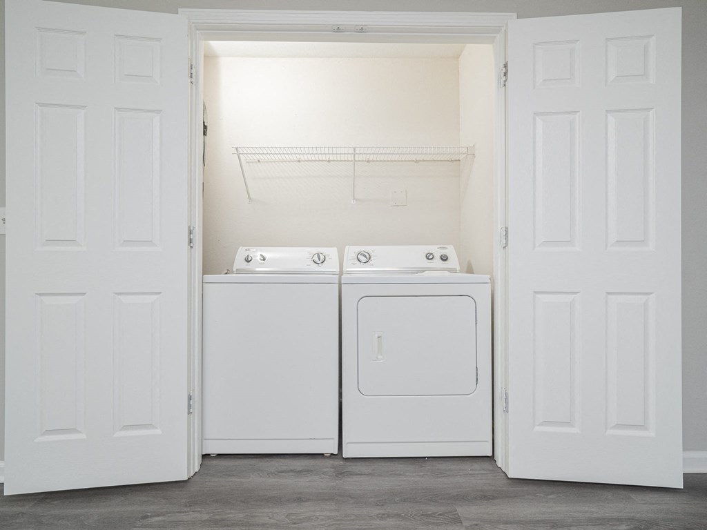 Water and dryer hook ups in apartments Hillsborough NC