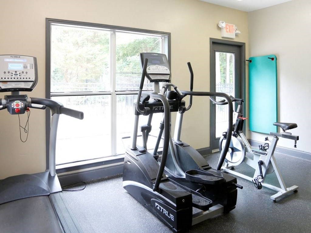 the gym at the apartments for rent