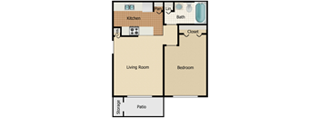 1 Bed 1 Bath