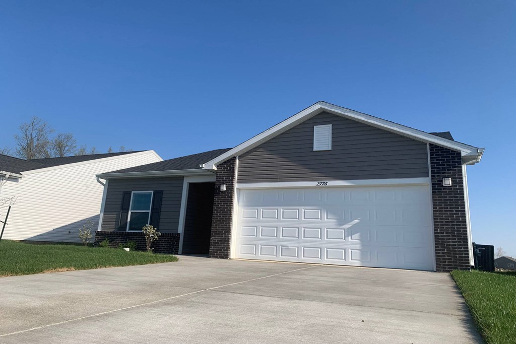 a house with a garage