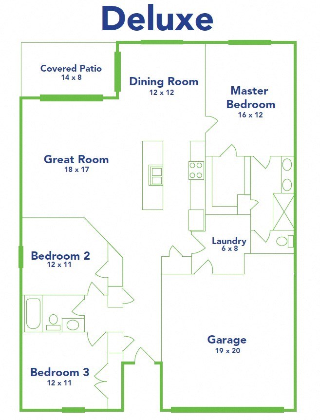 a floor plan of a house