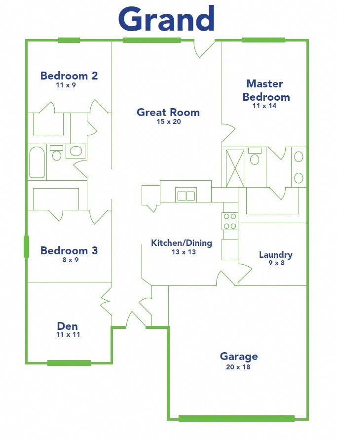 a floor plan of a house