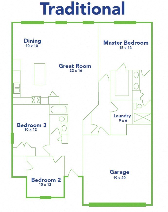 a floor plan of a house