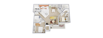 2 Bed 2 Bath
