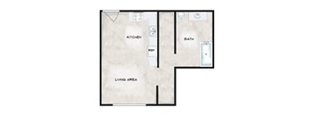 A diagram of a house layout with labeled rooms.