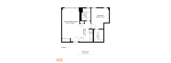 bedroom floor plan | apartments for rent in brookhaven ga | the mille brook