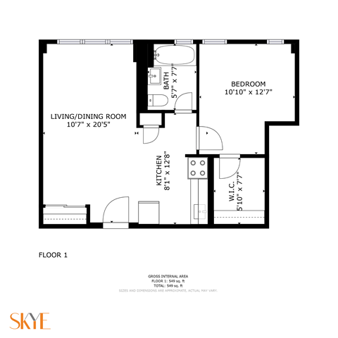 bedroom floor plan | apartments for rent in brookhaven ga | the mille brook