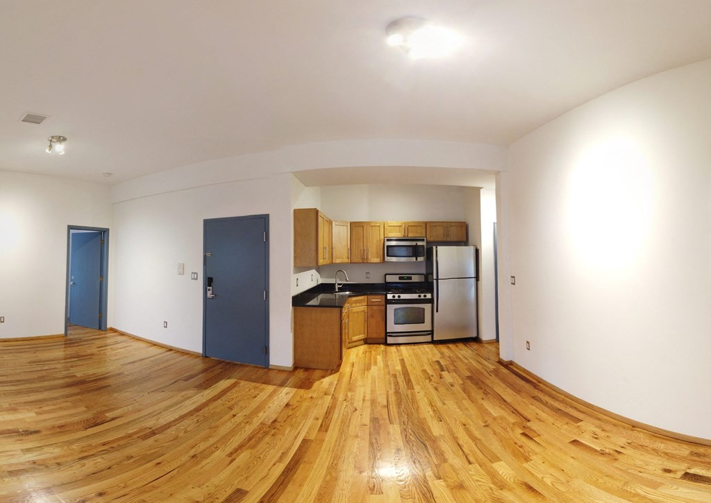 Open living and kitchen floorplan