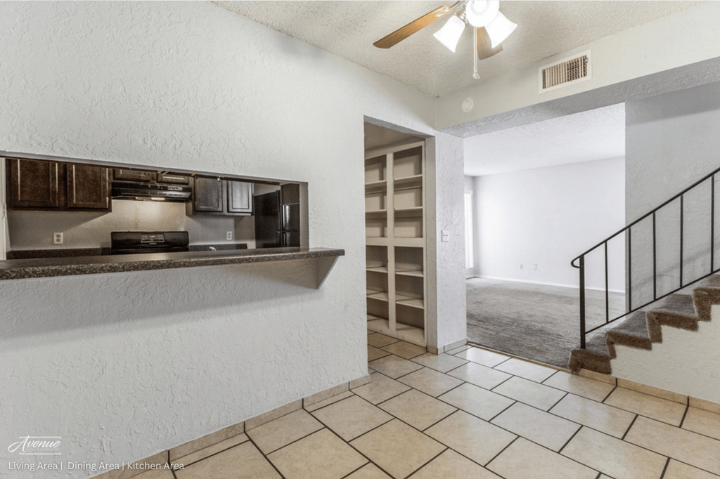 Living Area, Kitchen Area and Dining Area