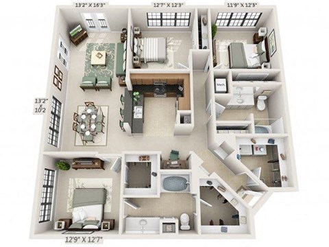 3 Hermann Museum Circle Studio-3 Beds Apartment for Rent - Photo Gallery 88