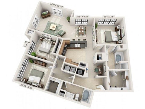 3 Hermann Museum Circle Studio-3 Beds Apartment for Rent - Photo Gallery 73