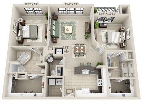 3 Hermann Museum Circle Studio-3 Beds Apartment for Rent - Photo Gallery 71