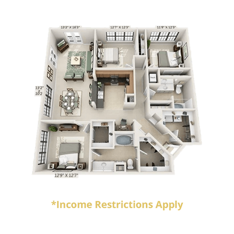 3 Hermann Museum Circle Studio-3 Beds Apartment for Rent - Photo Gallery 90