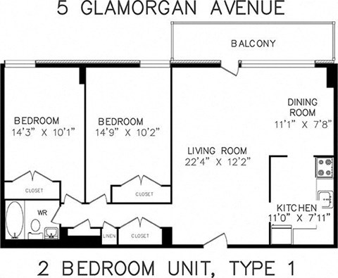 5 Glamorgan Avenue 1-2 Beds Apartment for Rent - Photo Gallery 11