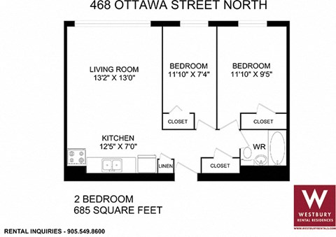 468 Ottawa Street N. 1-3 Beds Apartment for Rent - Photo Gallery 11