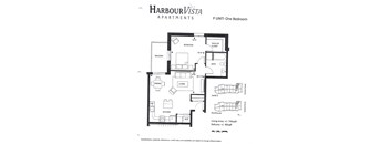 the floor plan of harbour vista apartments