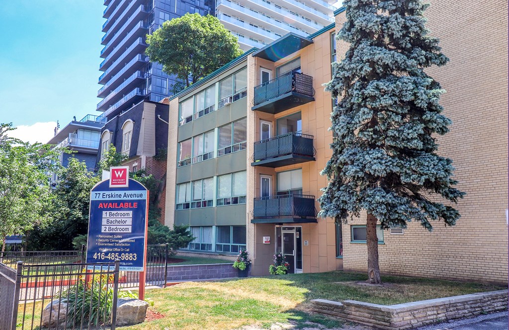 the building where the apartment is located