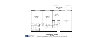 3030 Prospect - 2 Bed Plan A